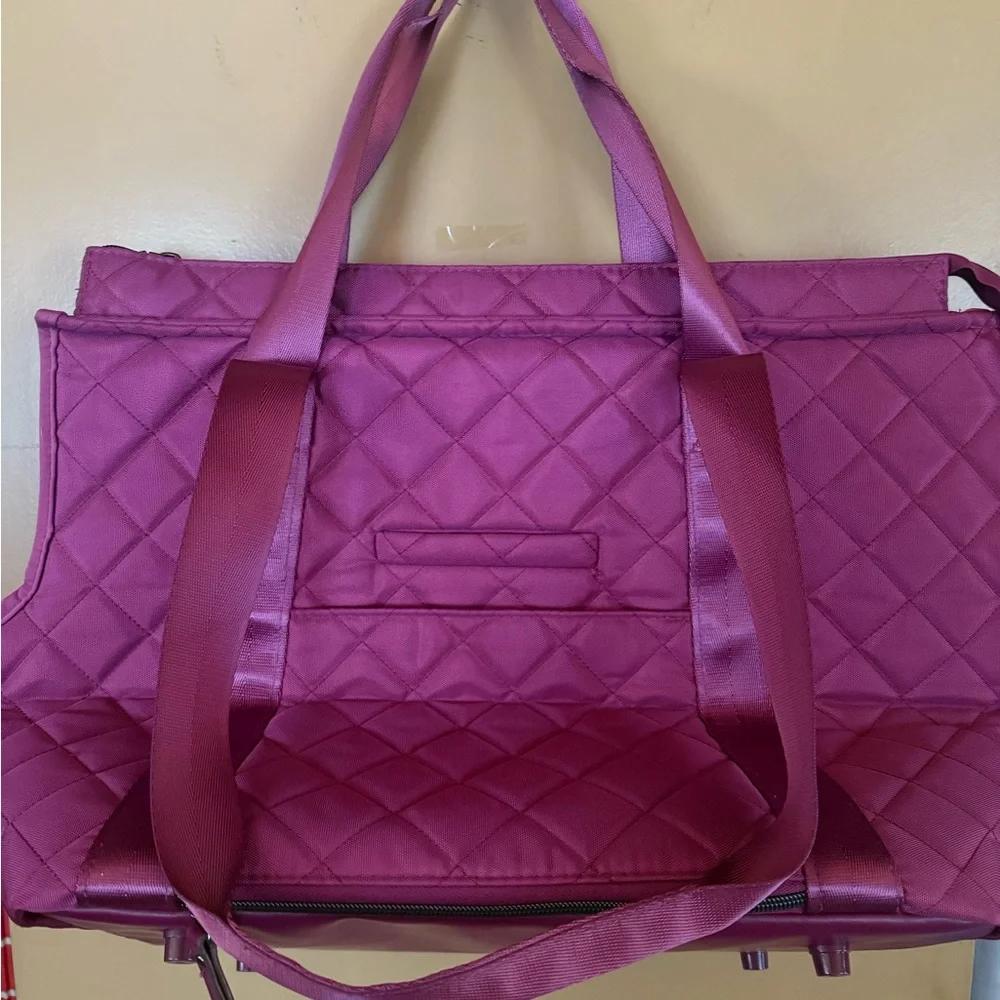 Joan & David Purple Quilted Dog Carrier